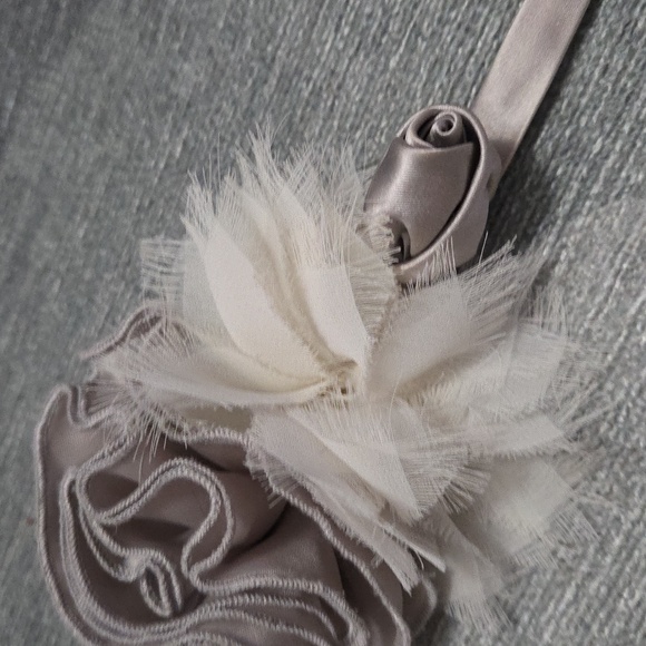J. Crew Silk Chiffon Multi Flower Sash Belt - Picture 4 of 8